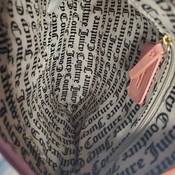 Juicy Couture Deboss Logo Pink Icing Shout It Out Crossbody Bag - Picture 8 of 8